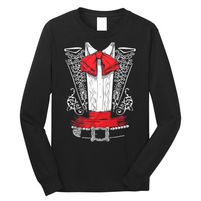 Mexican Mariachi Costume Cinco De Mayo Long Sleeve Shirt
