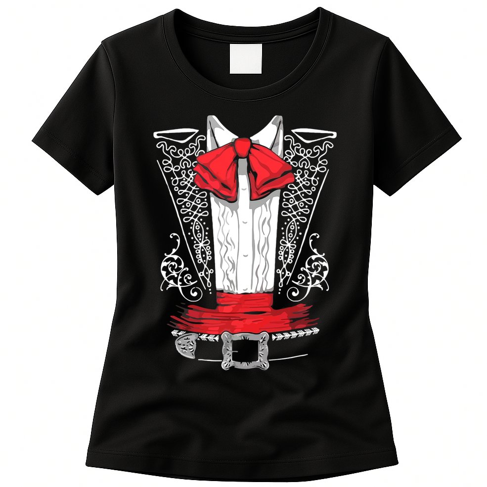 Mexican Mariachi Costume Cinco De Mayo Womens T-Shirt