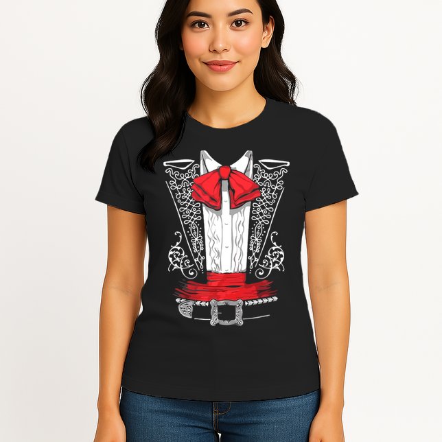 Mexican Mariachi Costume Cinco De Mayo Womens T-Shirt