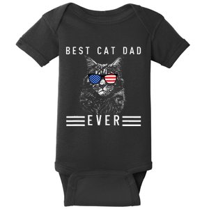 Meow Maine Coon Cat Best Cat Dad Ever Baby Bodysuit