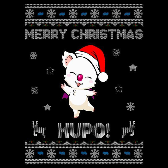 Moogle Merry Christmas Kupo! Drawstring Bag