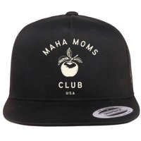 Maha Moms Club Organic Flat Bill Trucker Hat