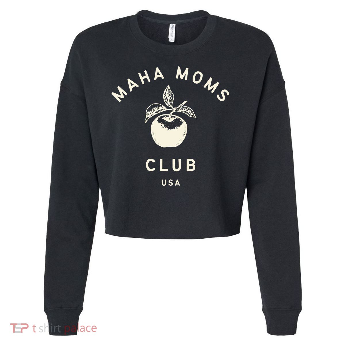 Maha Moms Club Organic Cropped Pullover Crew