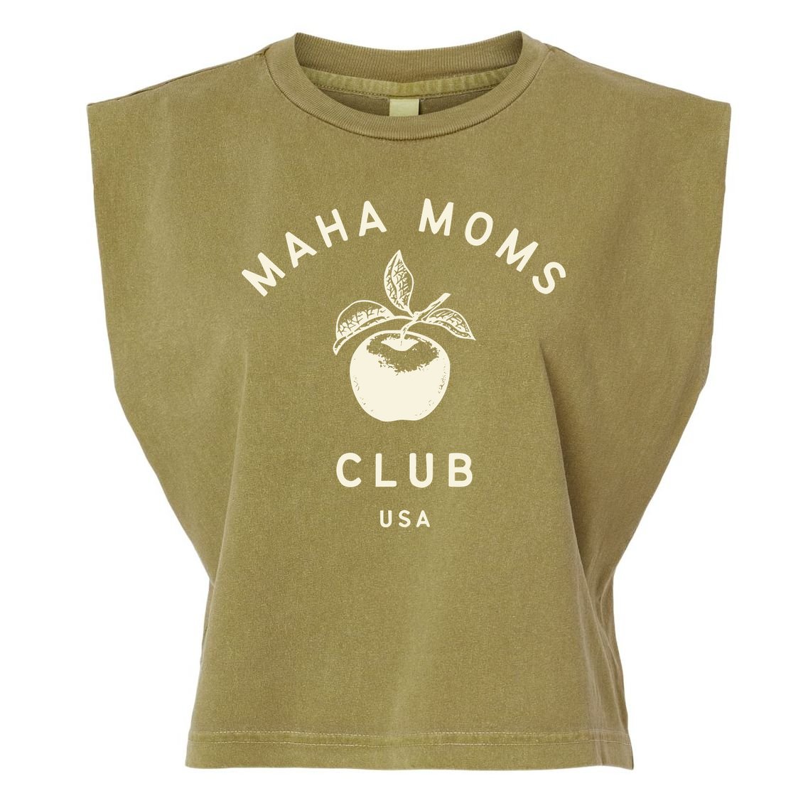 Maha Moms Club Organic Garment-Dyed Women's Muscle Tee