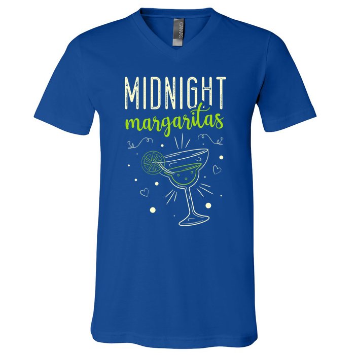 Midnight Margaritas Cinco De Mayo Margarita Lover Gift V-Neck T-Shirt