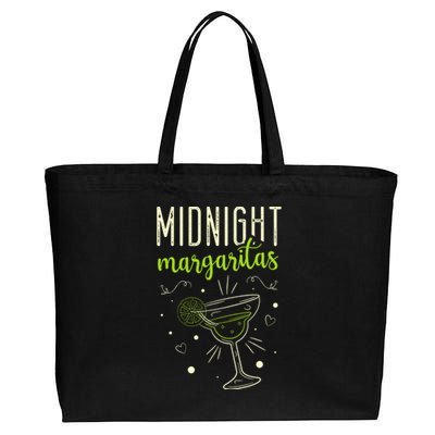 Midnight Margaritas Cinco De Mayo Margarita Lover Gift Cotton Canvas Jumbo Tote