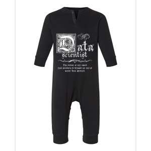 Medieval Master Data Scientist Gift Infant Fleece One Piece