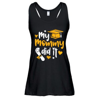 My Mommy Did It Graduate Graduation Proud Daughter Son Ladies Essential Flowy Tank