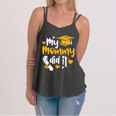 My Mommy Did It Graduate Graduation Proud Daughter Son Women's Strappy Tank