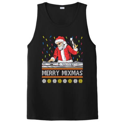 Merry Mixmas Dj Santa Claus Music Lovers Christmas Party Gift PosiCharge Competitor Tank