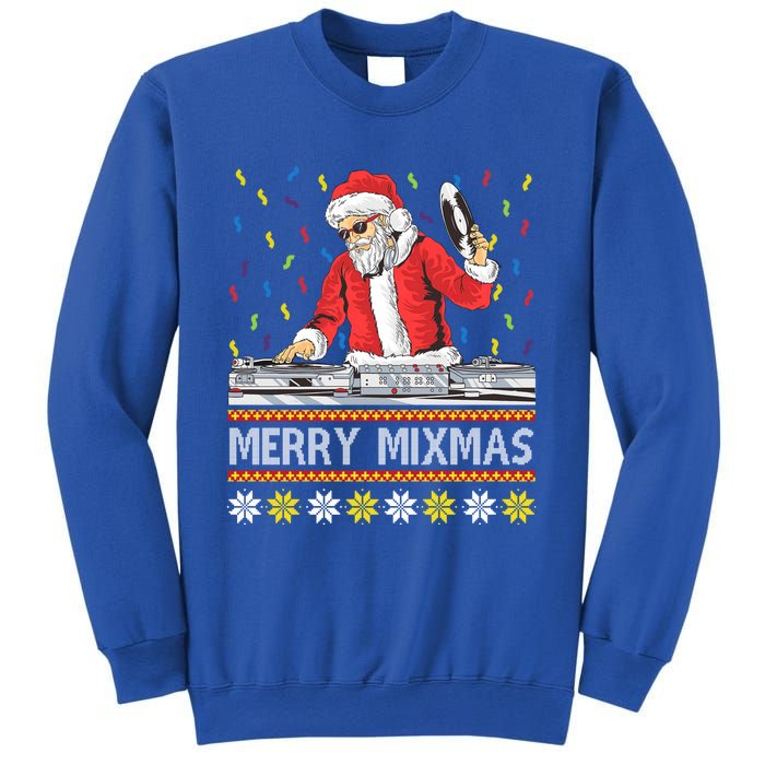 Merry Mixmas Dj Santa Claus Music Lovers Christmas Party Gift Sweatshirt