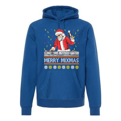 Merry Mixmas Dj Santa Claus Music Lovers Christmas Party Gift Premium Hoodie