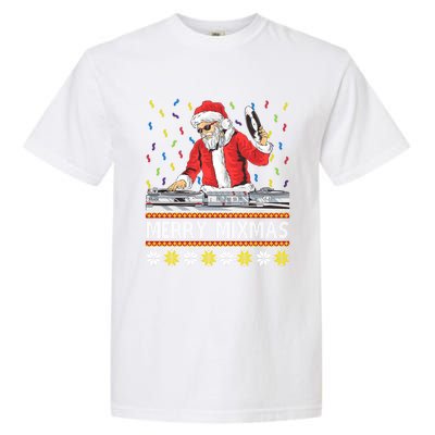 Merry Mixmas Dj Santa Claus Music Lovers Christmas Party Gift Garment-Dyed Heavyweight T-Shirt