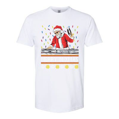 Merry Mixmas Dj Santa Claus Music Lovers Christmas Party Gift Softstyle CVC T-Shirt