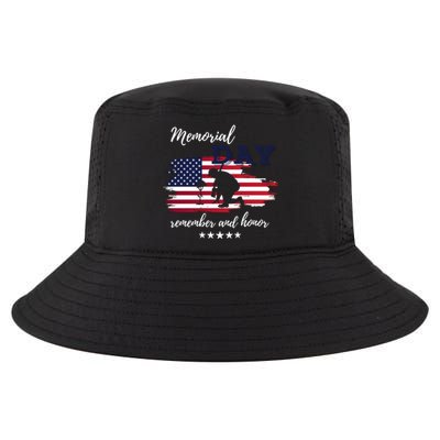 Military Memorial Day Patriotic American Cool Comfort Performance Bucket Hat