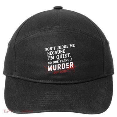Murder Mystery Detective Documentary True Crime 7-Panel Snapback Hat