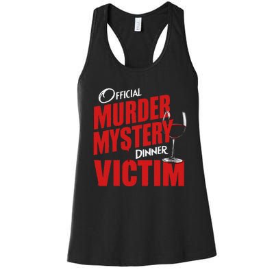 Murder Mystery Detective Documentary True Crime Women's Racerback Tank