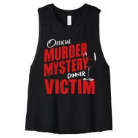 Murder Mystery Detective Documentary True Crime Women's Racerback Cropped Tank