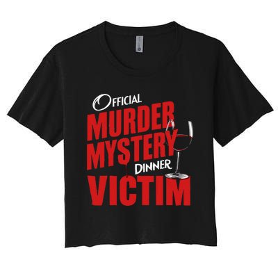 Murder Mystery Detective Documentary True Crime Women's Crop Top Tee