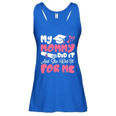 My Mommy Did It And She Did It Graduation Mom Proud Gift Ladies Essential Flowy Tank