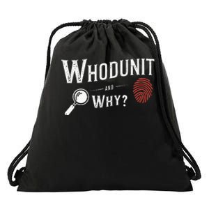 Murder Mystery Dinner Outfit Party Detective Mystery Drawstring Bag