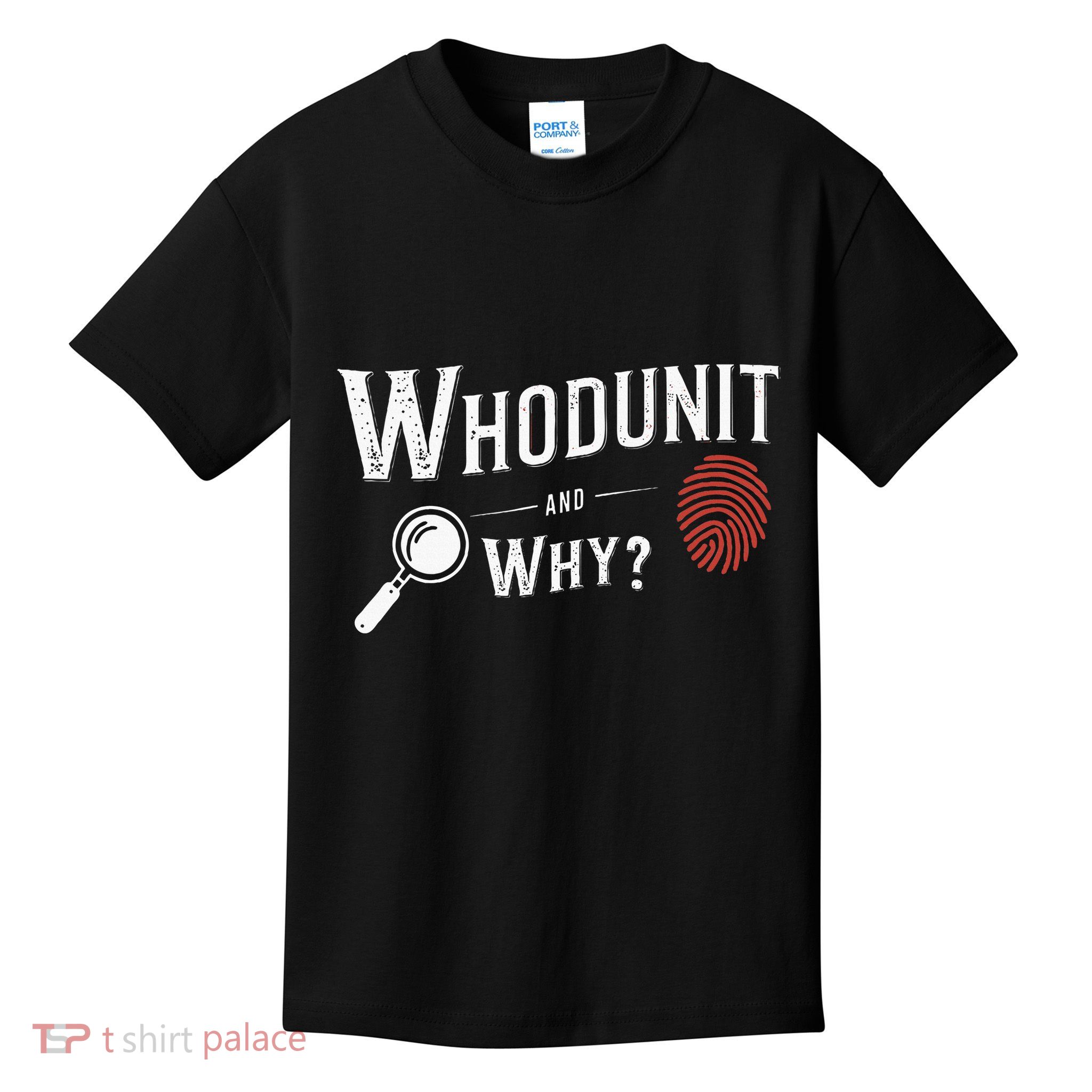 Murder Mystery Dinner Outfit Party Detective Mystery Kids T-Shirt