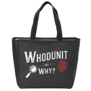 Murder Mystery Dinner Outfit Party Detective Mystery Zip Tote Bag