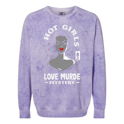 Murder Mystery Dinner Playing Victim Crime Dinner Colorblast Crewneck Sweatshirt