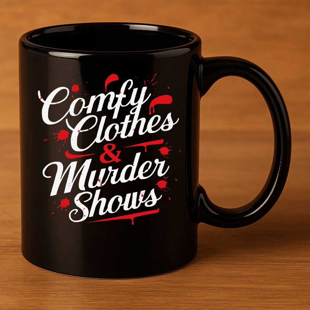Murder Mystery Detective Documentary True Crime 11oz C Handle Ceramic Mug