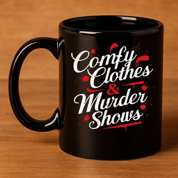 Murder Mystery Detective Documentary True Crime 11oz C Handle Ceramic Mug