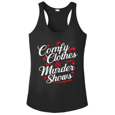 Murder Mystery Detective Documentary True Crime Ladies PosiCharge Competitor Racerback Tank