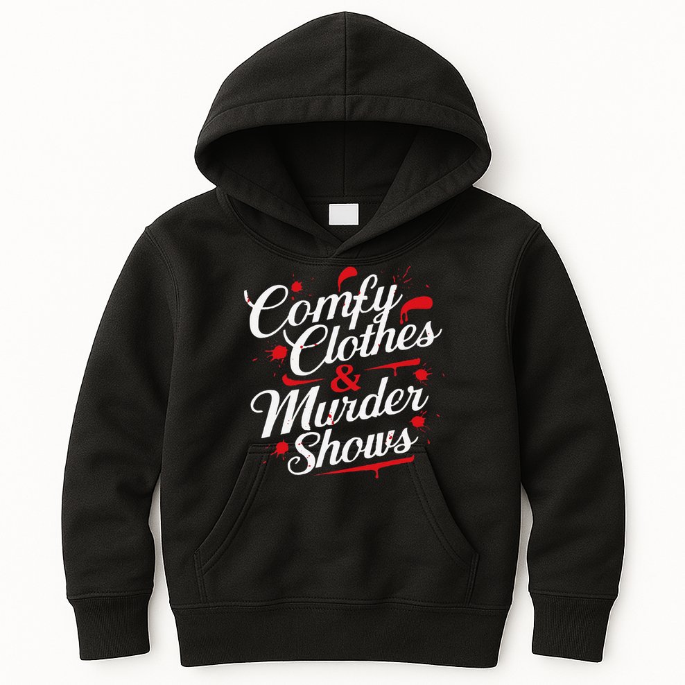 Murder Mystery Detective Documentary True Crime Kids Hoodie