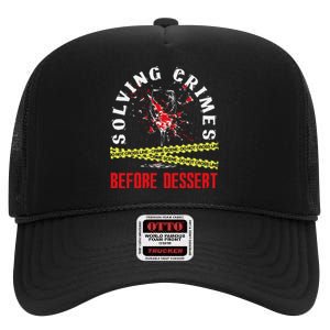 Murder Mystery Dinner Playing Victim Crime Dinner High Crown Mesh Back Trucker Hat