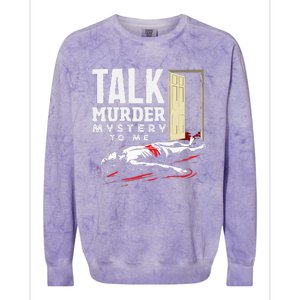 Murder Mystery Dinner Playing Victim Crime Dinner Colorblast Crewneck Sweatshirt