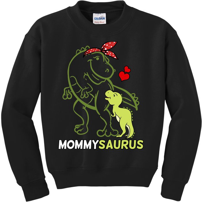 Mommysaurus Mommy Dinosaur Baby Mommy Mother's Day Kids Sweatshirt