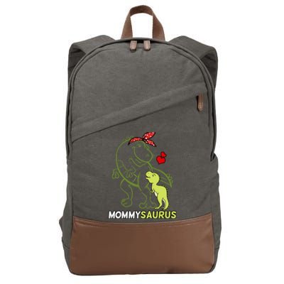 Mommysaurus Mommy Dinosaur Baby Mommy Mother's Day Cotton Canvas Backpack