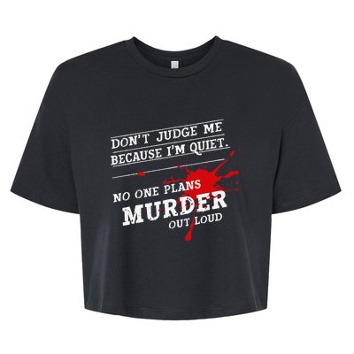 Murder Mystery Detective Documentary True Crime Bella+Canvas Jersey Crop Tee