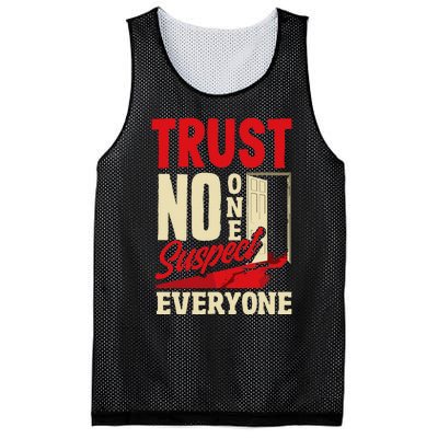 Murder Mystery Dinner Playing Victim Crime Dinner Mesh Reversible Basketball Jersey Tank