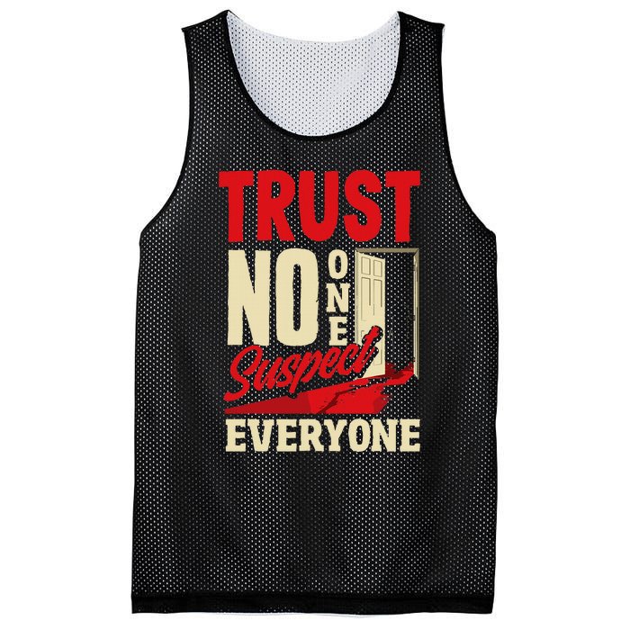 Murder Mystery Dinner Playing Victim Crime Dinner Mesh Reversible Basketball Jersey Tank