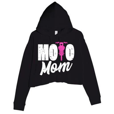 Motorcycle Motocross Dirt Bike Racing Moto Mom Gift Crop Fleece Hoodie