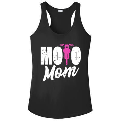 Motorcycle Motocross Dirt Bike Racing Moto Mom Gift Ladies PosiCharge Competitor Racerback Tank