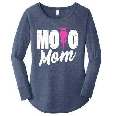 Motorcycle Motocross Dirt Bike Racing Moto Mom Gift Women's Perfect Tri Tunic Long Sleeve Shirt