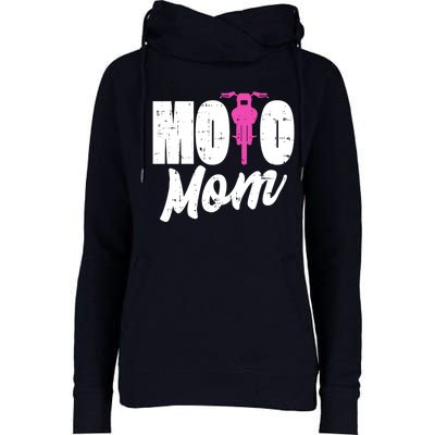 Motorcycle Motocross Dirt Bike Racing Moto Mom Gift Womens Funnel Neck Pullover Hood