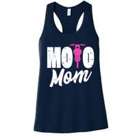 Motorcycle Motocross Dirt Bike Racing Moto Mom Gift Women's Racerback Tank