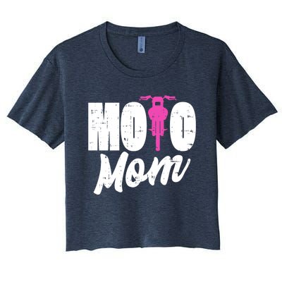 Motorcycle Motocross Dirt Bike Racing Moto Mom Gift Women's Crop Top Tee