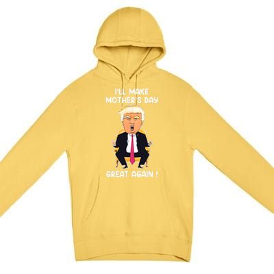 Make MotherS Day Great Again Mom Ltsp Funny Donald Trump Premium Pullover Hoodie