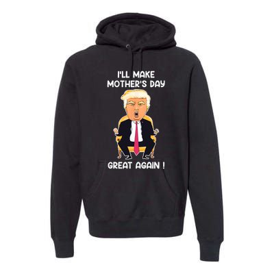 Make MotherS Day Great Again Mom Ltsp Funny Donald Trump Premium Hoodie