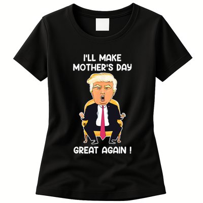 Make MotherS Day Great Again Mom Ltsp Funny Donald Trump Womens T-Shirt