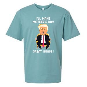 Make MotherS Day Great Again Mom Ltsp Funny Donald Trump Sueded Cloud Jersey T-Shirt