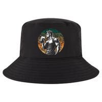 Muscular Man Drinking Beer Cool Comfort Performance Bucket Hat